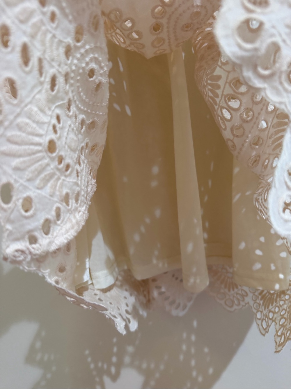 ROOLEE Falling for You Eyelet Dress Midi in Cream lined boho Size XS - Picture 6 of 14
